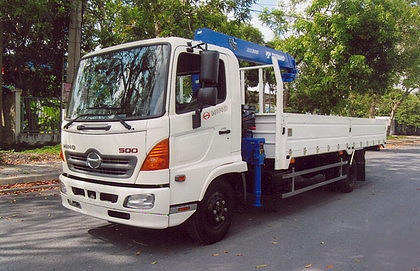 Xe tải 7 tấn HINO FC9JLSW gắn cẩu 3 tấn 4 đốt TADANO model TM_ZE304MH thùng dài 6m | Hỗ mua trả góp 90%