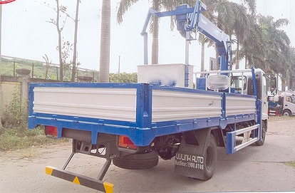 Xe tải 7 tấn HINO FC9JLSW gắn cẩu 5 tấn 4 đốt TADANO TM-ZT504 thùng dài 6m | Hỗ trợ mua trả góp 90% giá trị xe