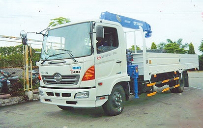 Xe tải 7 tấn HINO FC9JLSW gắn cẩu 3 tấn 5 đốt TADANO TM-ZE305MH thùng dài 6m | Hỗ trợ mua trả góp 90% giá trị xe