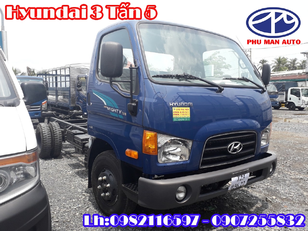 XE TẢI HYUNDAI 3.5 TẤN MIGHTY 75S THÙNG 5 MÉT BÁN TRẢ GÓP