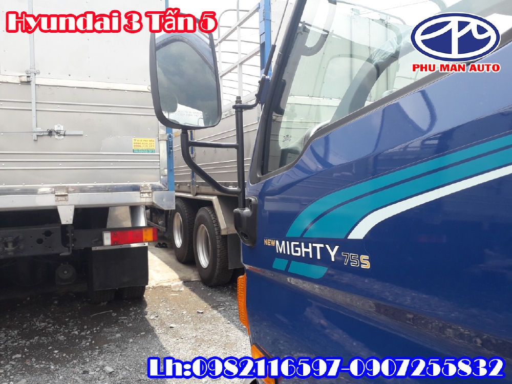 XE TẢI HYUNDAI 3.5 TẤN MIGHTY 75S THÙNG 5 MÉT BÁN TRẢ GÓP