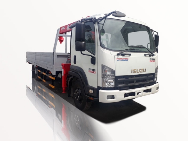 XE TẢI ISUZU FRR90N 5 TẤN GẮN CẨU UNIC 3 TẤN 4 KHÚC