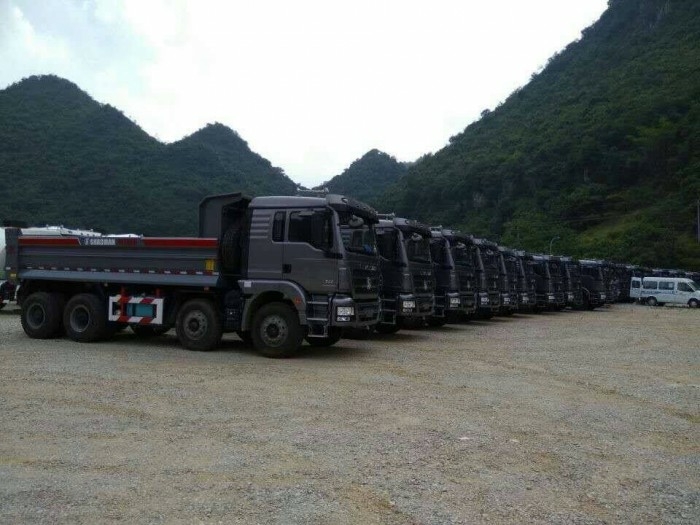 Xe ben shacman 4 chân đời mới 2017 nhập khẩu nguyên chiếc