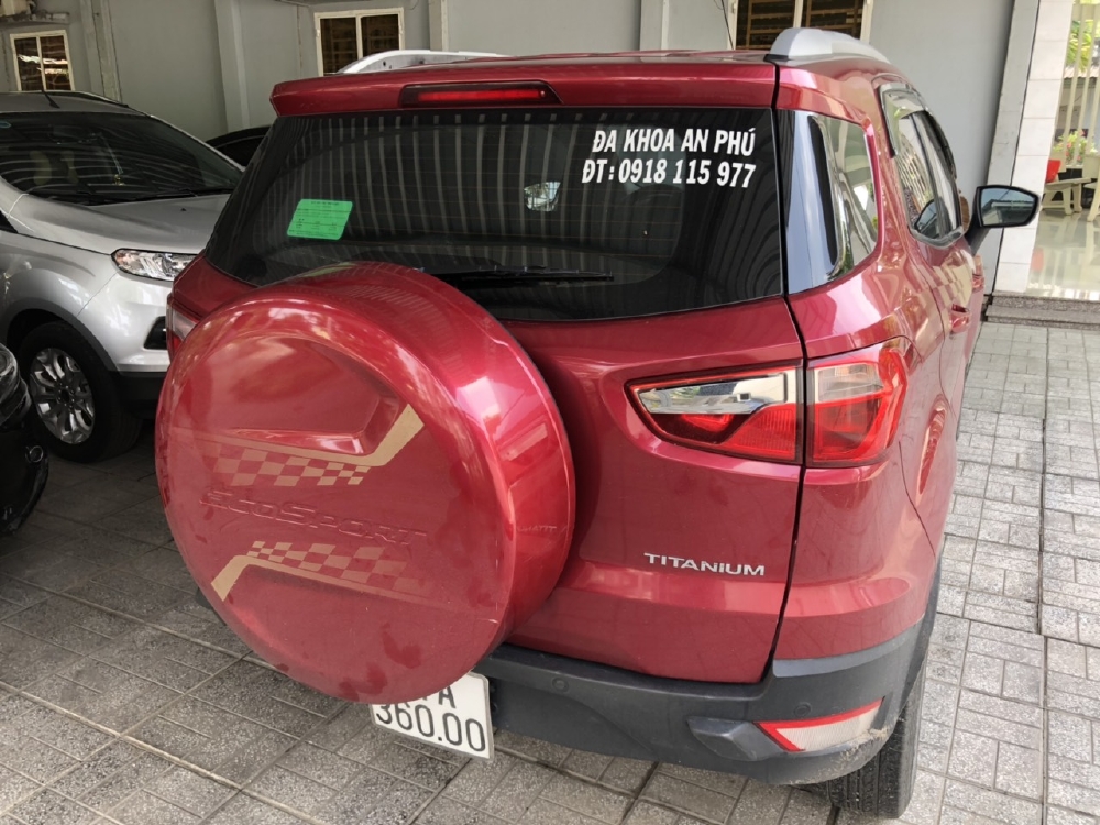 Bán Ford Ecosport Titanium 1.5AT màu đỏ số tự động sản xuất 2017 một chủ