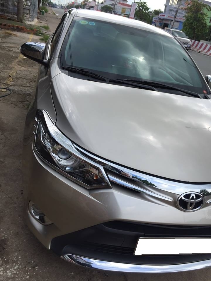 Gia đình cần bán Vios G 2016, số tự động, màu vàng cát