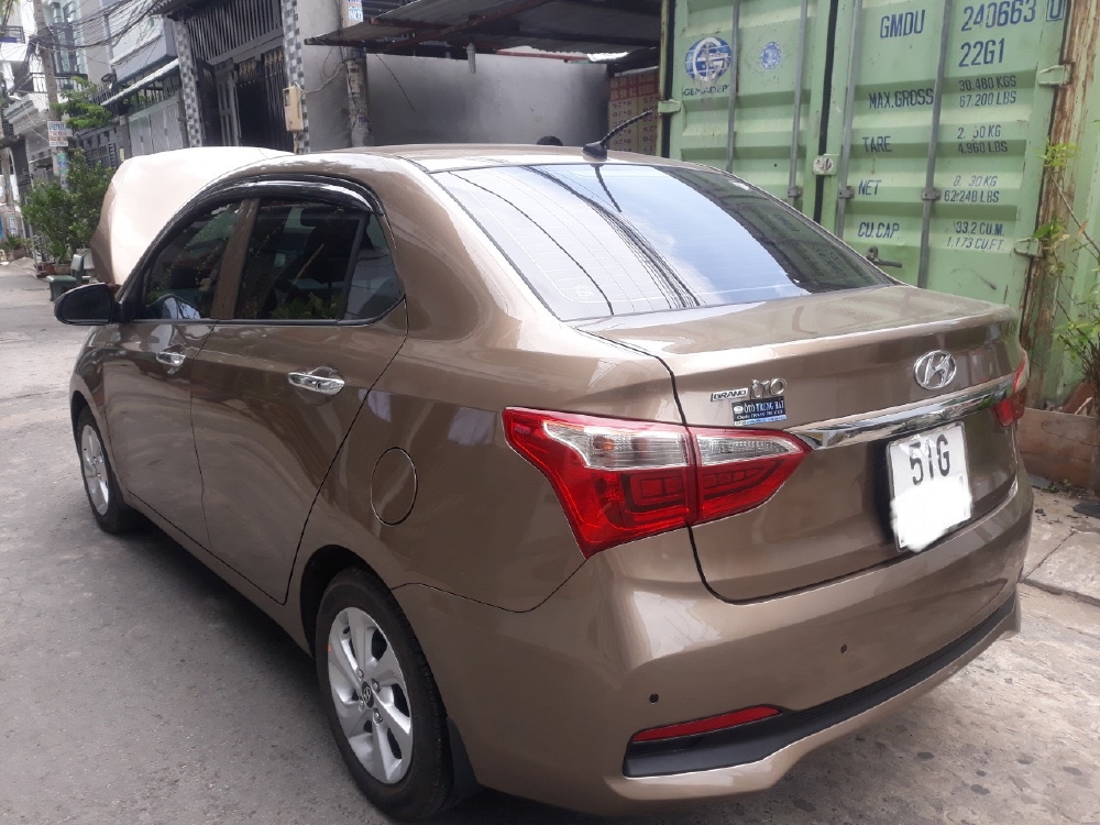 Bán i10 1.2AT sedan 2019, màu nâu, biển TP, siêu lướt, hổ trợ góp