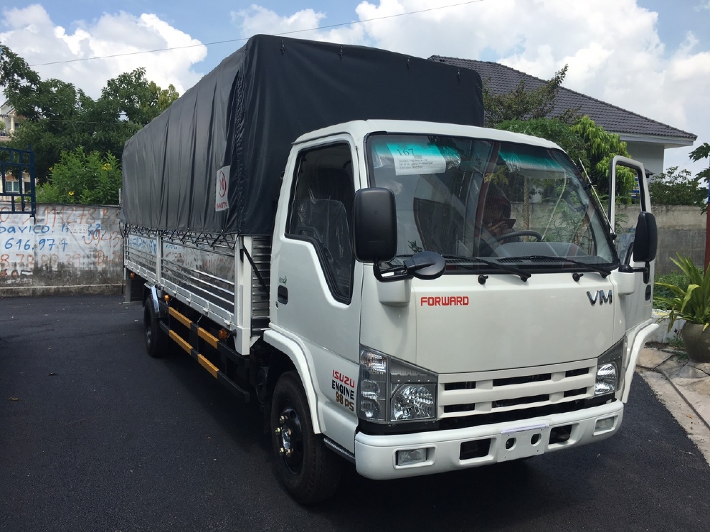 Xe tải isuzu 1 tấn 9  thùng mui bạt 6m2 - hỗ trợ trả góp 90% - lãi suất 0.66%