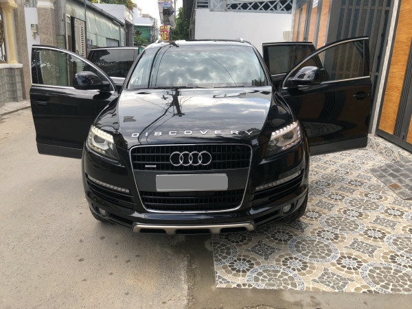 Bán Audi Q7 màu đen 2008 bản full nhé, ghé điện, cóp điện, surup mui nha