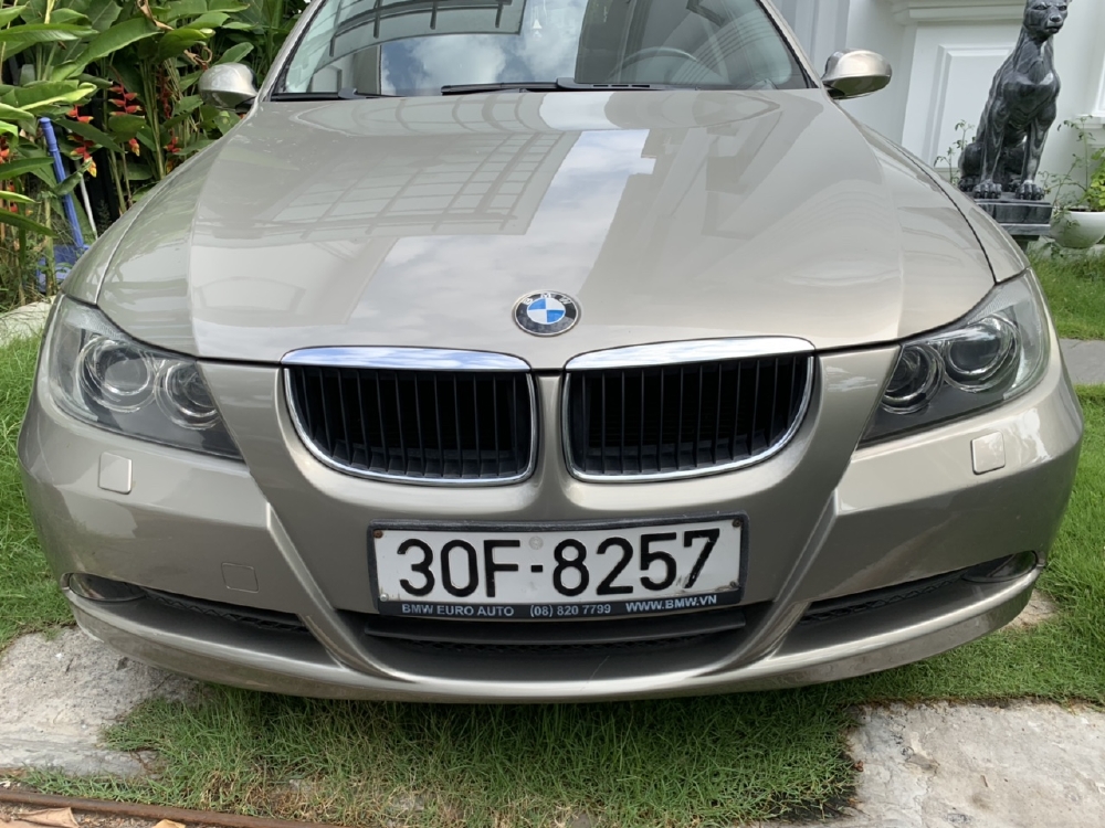 Bán BMW 320i màu vàng cát số tự động nhập 2007 lăn bánh 2008 biển Thủ Đô 1 đời chủ