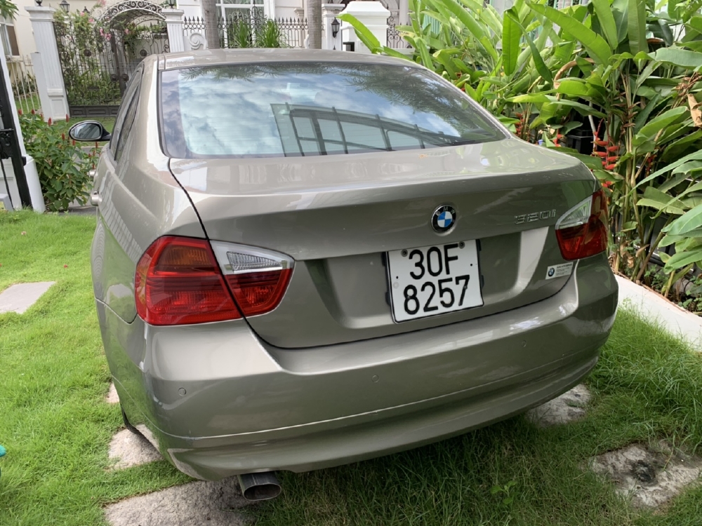 Bán BMW 320i màu vàng cát số tự động nhập 2007 lăn bánh 2008 biển Thủ Đô 1 đời chủ