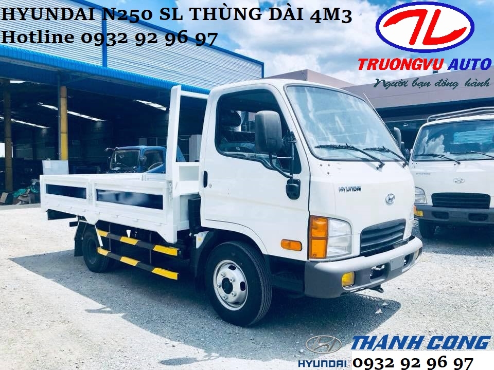 HYUNDAI N250SL THÙNG DÀI 4M3 CẦN THƠ, HYUNDAI N250SL AN GIANG, HYUNDAI LONG XUYÊN N250SL THÙNG DÀI 4M3