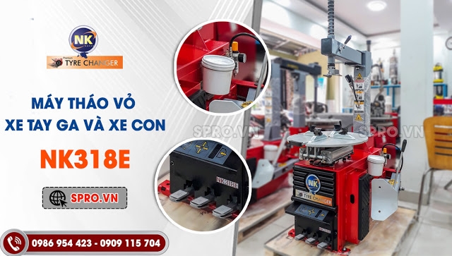 Máy tháo vỏ xe tay ga NK công nghệ Pháp giá rẻ
