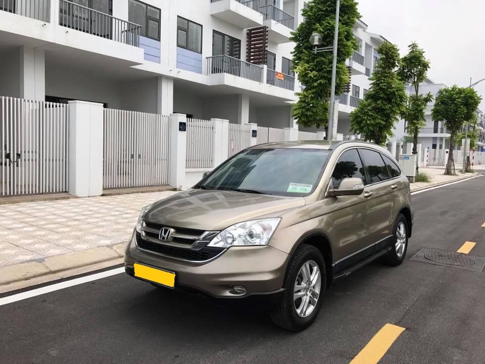 Cần bán xe Honda CRV 2010 at bảng 2.4 Full màu vàng cát