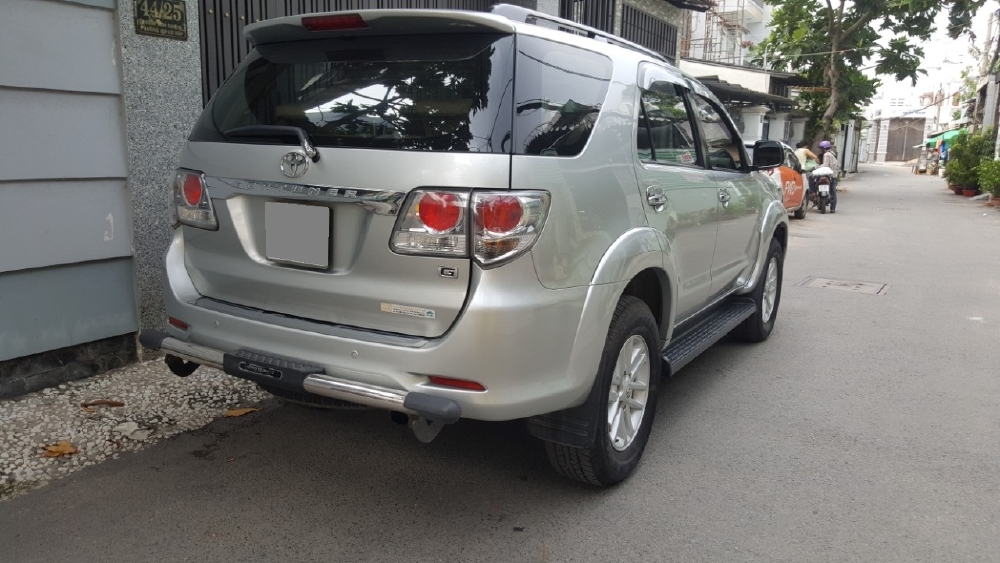 Bán Toyota Fortuner G bạc 2014 máy dầu xe zin cọp tuyệt đẹp