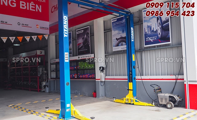 Cầu nâng ô tô 2 trụ bao nhiêu tiền