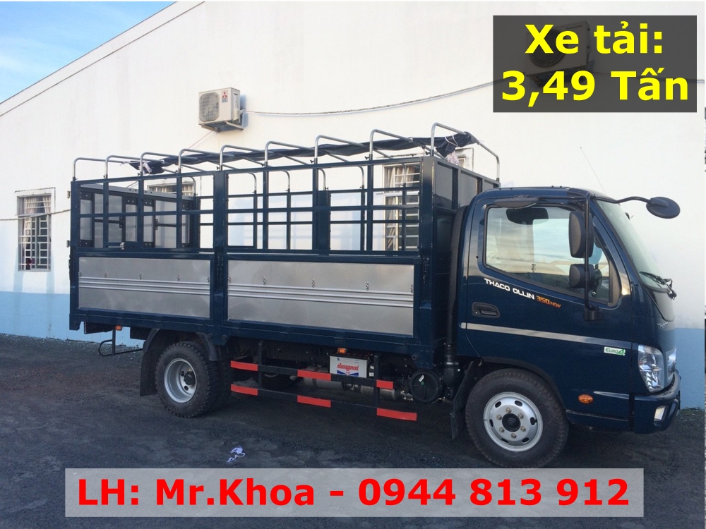 Xe tải 3,5 tấn - Thaco Ollin350 E4 - Hỗ trợ trả góp - Bình Dương