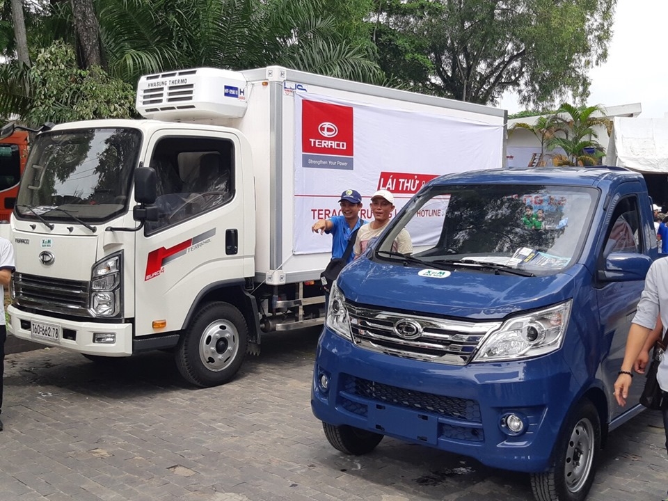 bán xe tải teraco 100 động cơ mitshubishi tải 1t