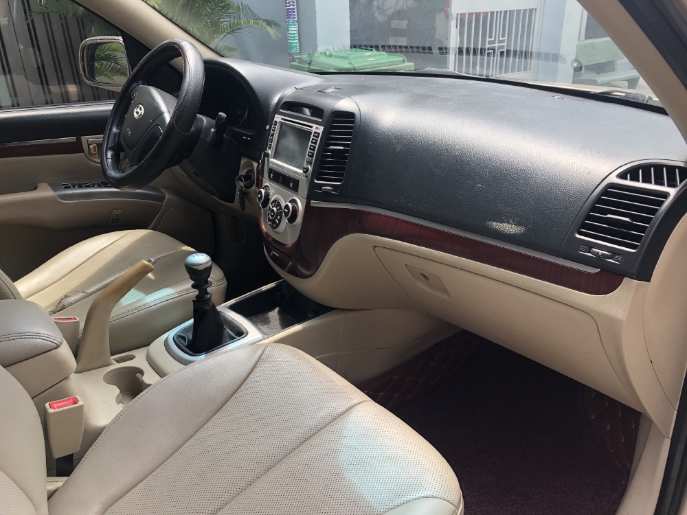 Về hưu bán xe santafe 2009, số sàn, màu vàng cát,