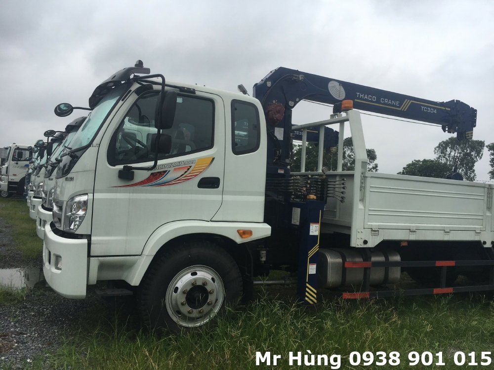 Bán xe tải có cần cẩu Thaco Ollin 900B – TC304