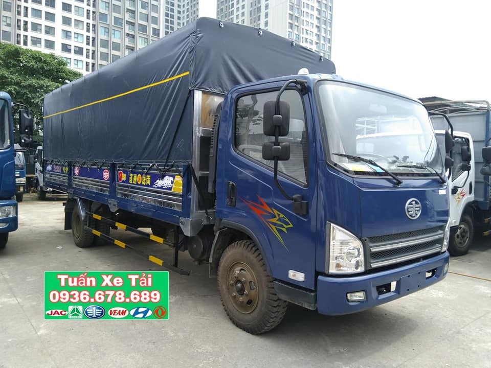 Bán xe tải Faw 7.3 tấn (xe tải faw 7 tấn 3) động cơ hyundai,thùng dài 6m25,giá siêu rẻ