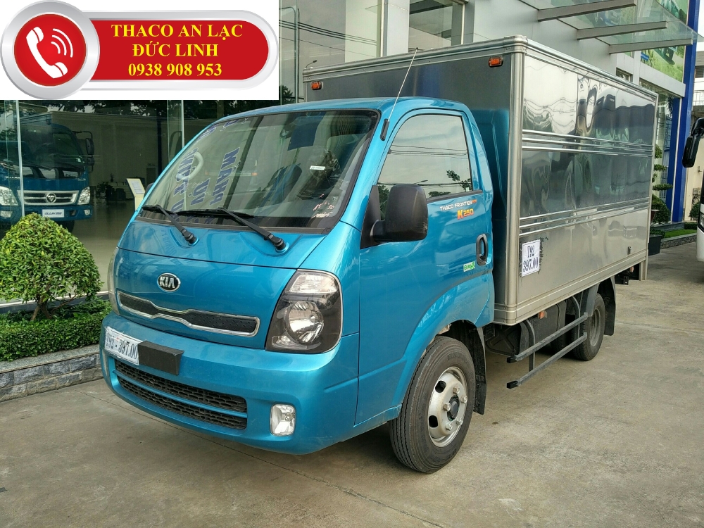 Bán xe tải K250 tải trọng 2,49 tấn động cơ Huyndai đời 2019. Xe có sẵn giao ngay