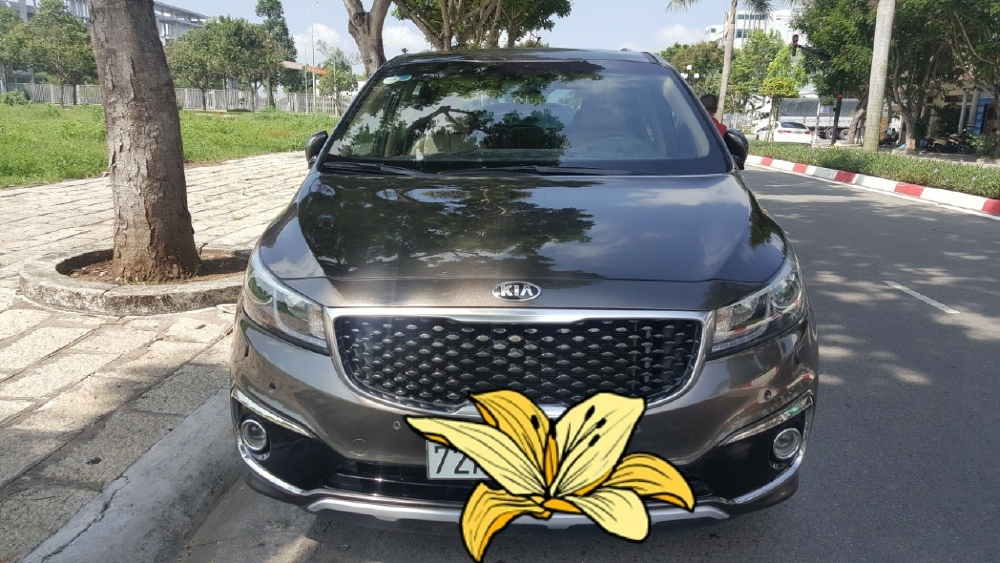 Kia Sedona 2015 Tự động Full Xăng Màu Nâu