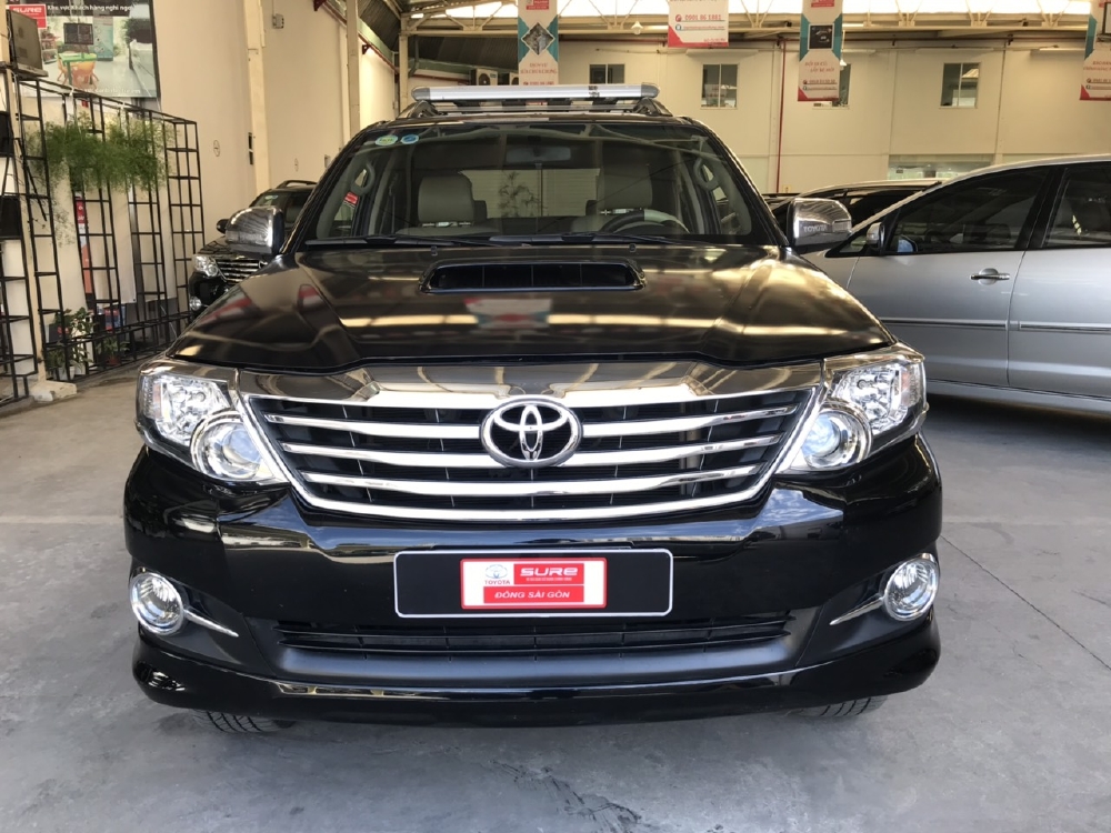 Bán Toyota Fortuner 2.4G máy dầu số sàn, màu đen, sx 2015. Giá cả thương thảo ạ!  Ngân hàng hỗ trợ 70%