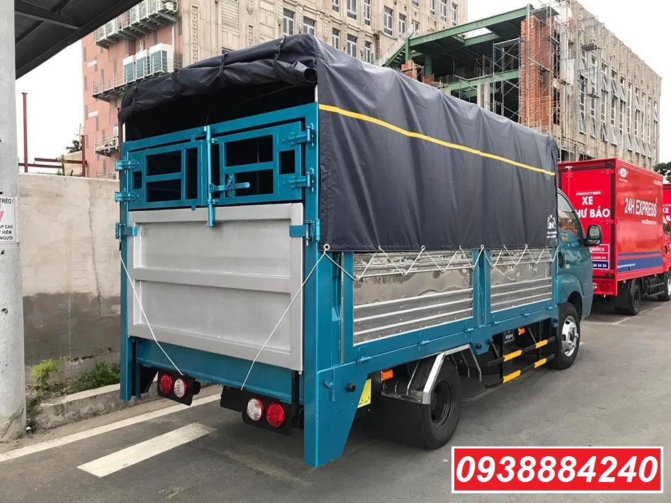 Bán xe tải trả góp Thaco Kia K250 / K200 thùng bạt, thùng kín bửng nâng 2.3 tấn Long An Tiền Giang Bến Tre