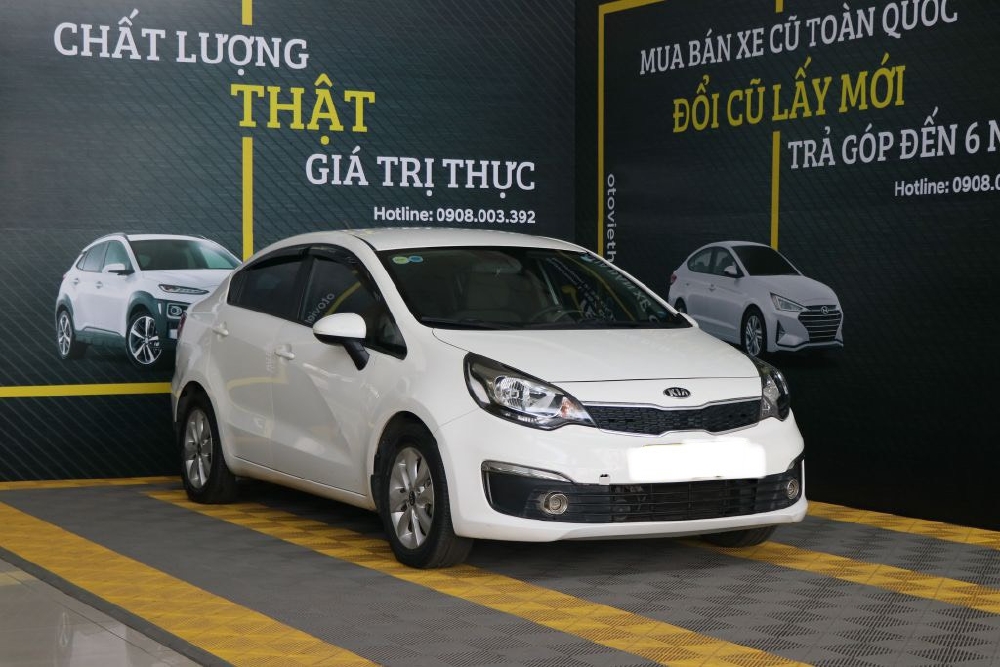 Bán Kia Rio 1.4MT sedan 2016, màu trắng, đúng chất, giá TL, hổ trợ góp