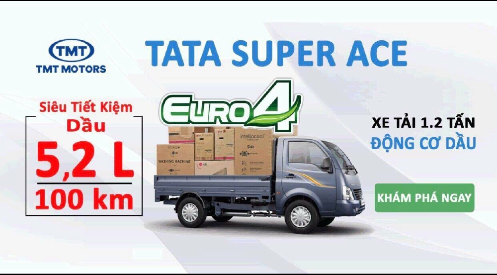 Xe tải 1t2 tata super nhập khẩu Ấn Độ