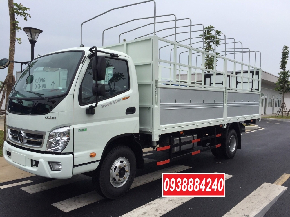 Bán trả góp xe tải Thaco Ollin700.E4 ga điện 7 tấn thùng 5.8 mét Long An Tiền Giang Bến Tre (xe trường lái)