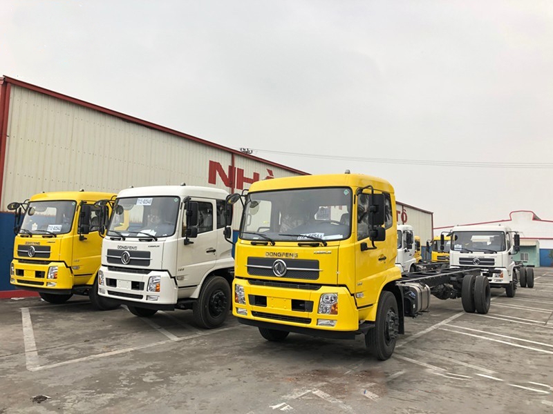 xe tải dongfeng b180 7 tấn thùng 9m5-nhập 2019