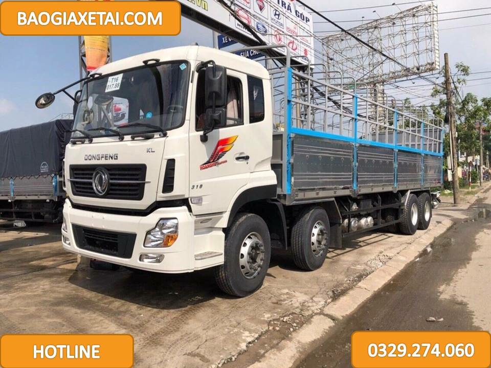 Xe tải 4 Chân Dongfeng YC310 Hoàng Huy, Ga cơ duy nhất 2017, Giá tốt nhất hiện nay