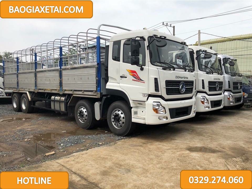 Xe tải 4 Chân Dongfeng YC310 Hoàng Huy, Ga cơ duy nhất 2017, Giá tốt nhất hiện nay