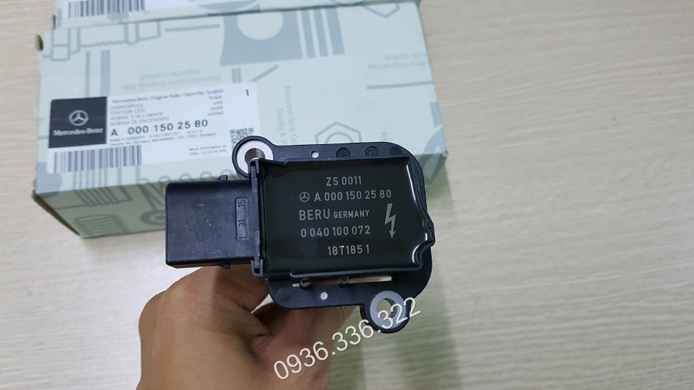 A0001502580 Mô bin đánh lửa (bô bin cao áp) Mercedes W204 C200, C250, C300