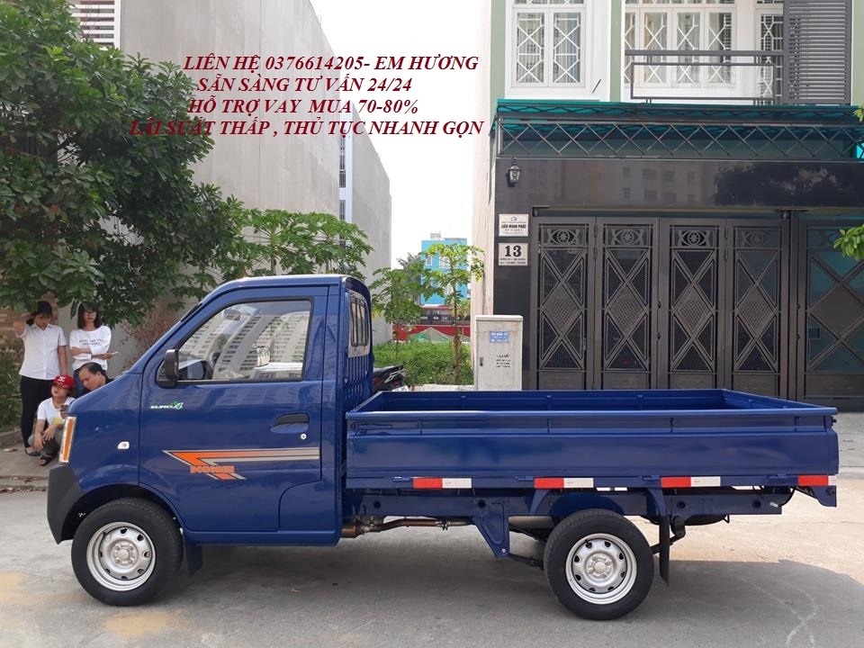 Bán xe DONGBEN 870KG thùng 2m5 trả trước 45tr nhận xe