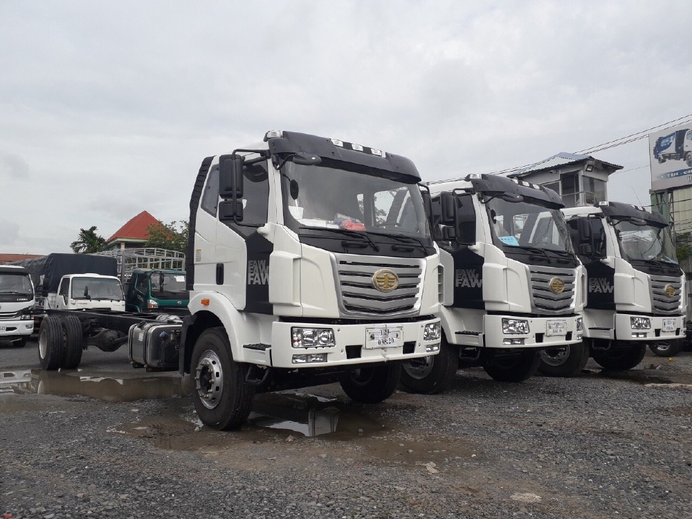 Xe tải Thùng siêu dài FAW 8 tấn nhập khẩu 100% linh kiện - Gía xe tải FAW 8 tấn thùng siêu dài 10 mét