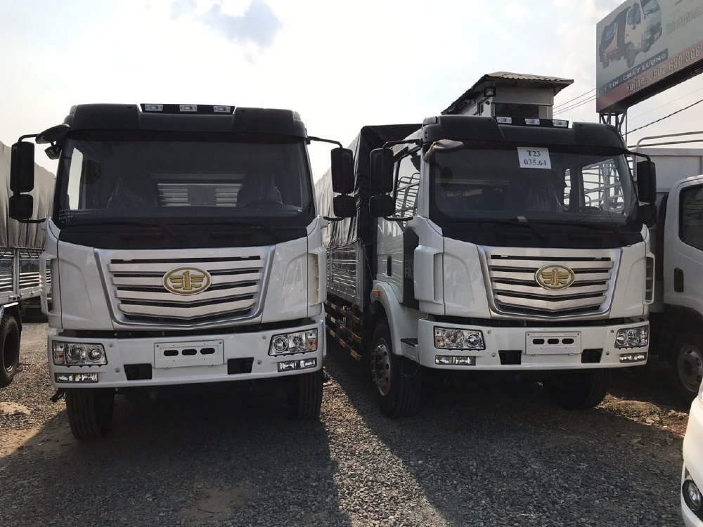 Xe tải faw 7 tấn 2 thùng dài 9.6m đời 2019