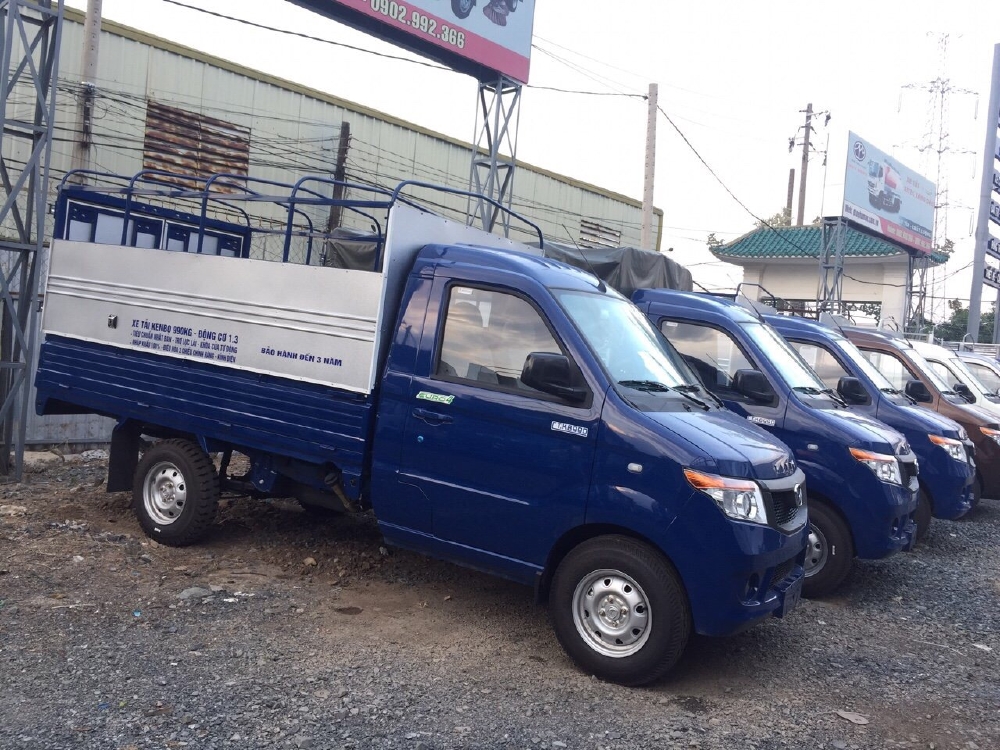Giá xe tải Kenbo 990kg thùng mui bạt dài 2m6 - Bán xe Kenbo 990kg hỗ trợ vay trả góp 80%
