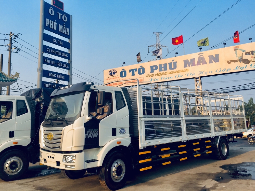 Xe tải FAW 8 tấn thùng dài 10 mét - Gía xe tải thùng siêu dài tốt nhất TPHCM - Bán trả góp xe tải FAW 8 Tấn