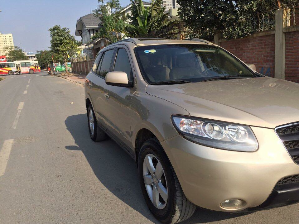 Bán Hyundai Santafe 2008 tự động máy dầu vàng cát.