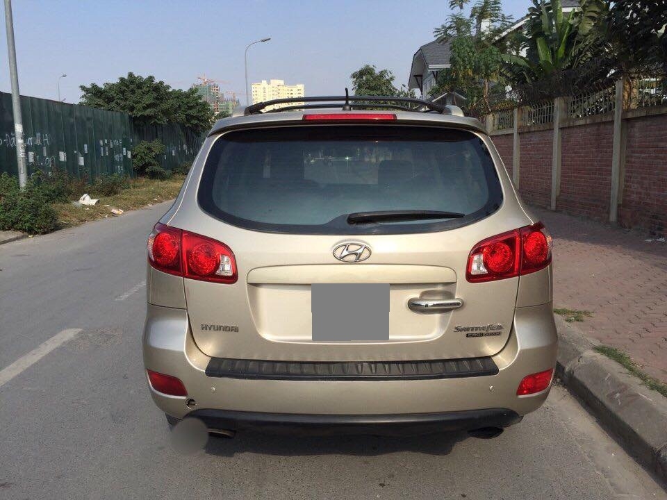 Bán Hyundai Santafe 2008 tự động máy dầu vàng cát.