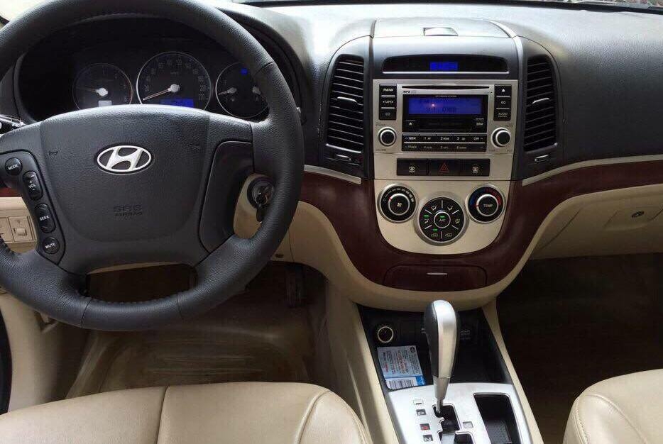 Bán Hyundai Santafe 2008 tự động máy dầu vàng cát.