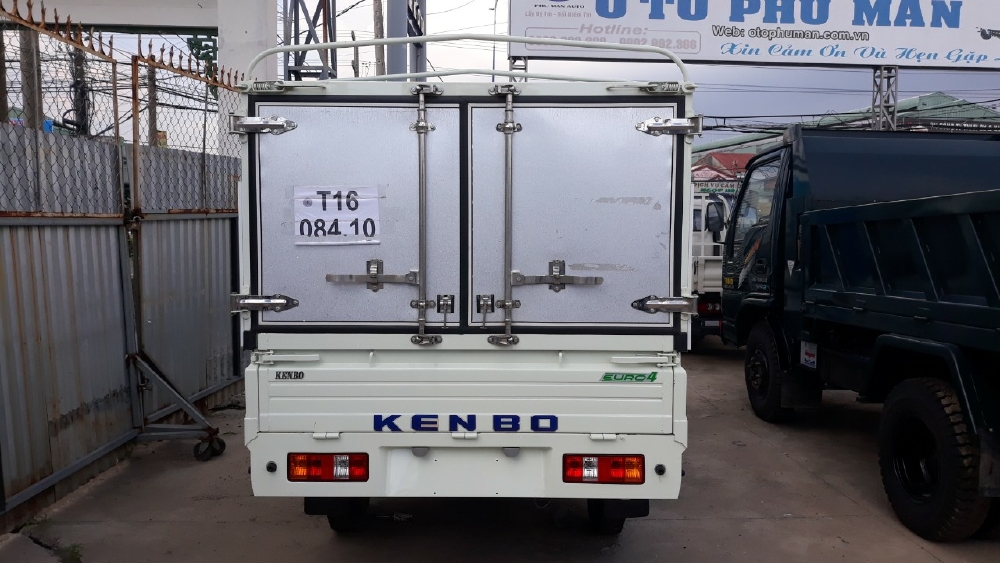 Giá xe tải Kenbo 990kg thùng mui bạt dài 2m6 - Bán xe Kenbo 990kg hỗ trợ vay trả góp 80%