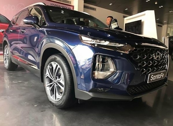 Hyundai Santafe 2019 dầu Premium xanh lam