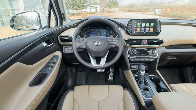 Hyundai Santafe 2019 dầu Premium xanh lam
