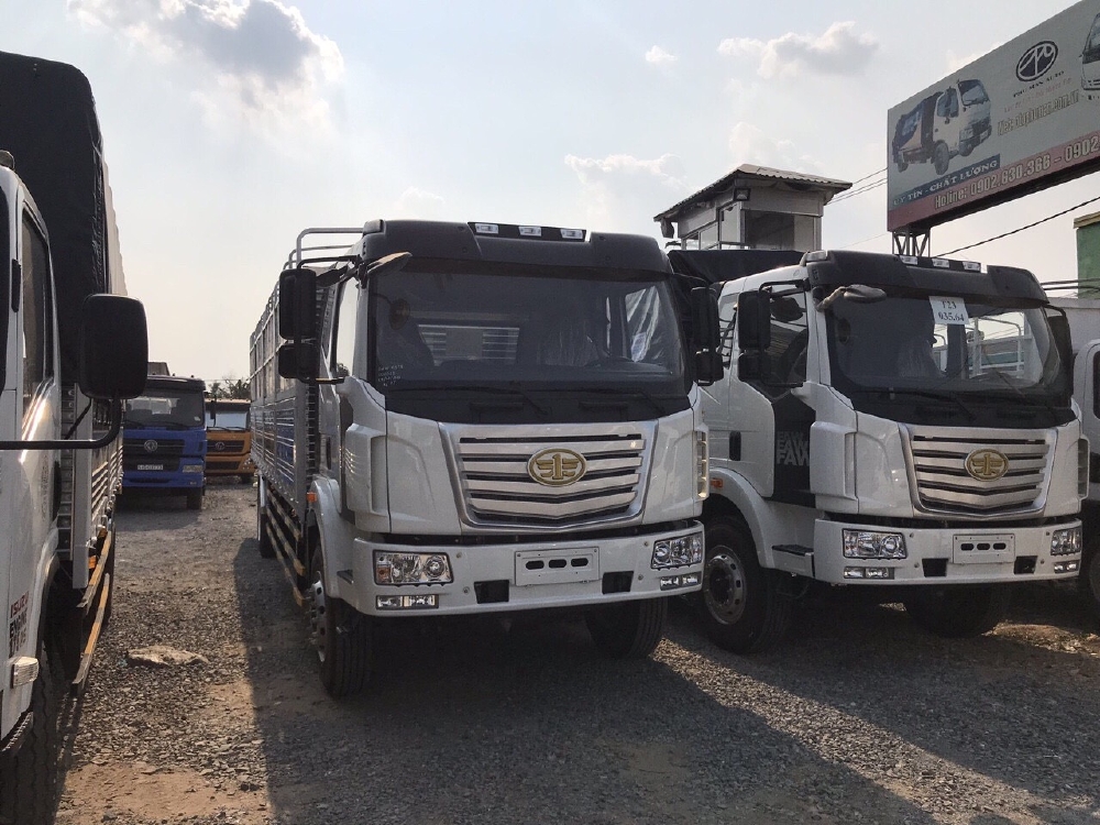 Xe tải 7.2 tấn, Nhãn hiệu Faw thùng 9m7, Chuyên chở hàng cồng kềnh pallet. Giá tốt cạnh tranh 2019
