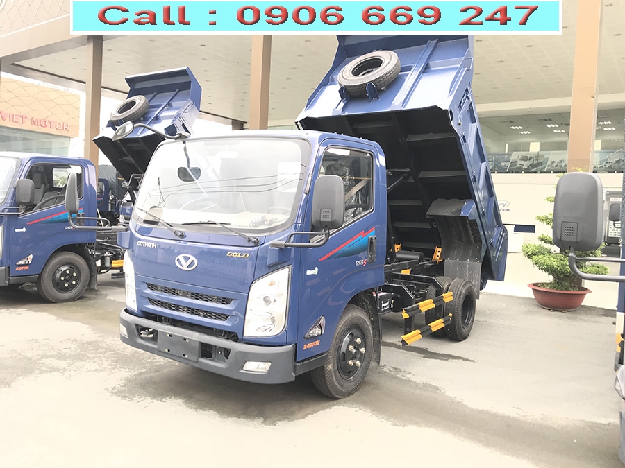 xe ben iz 65 3,5 tấn lắp ráp 3 cục động cơ isuzu