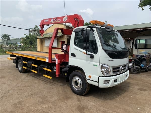 XE CỨU HỘ GIAO THÔNG THACO OLLIN 720 EURO4 GẮN CẨU UNIC 3 TẤN 4 ĐỐT