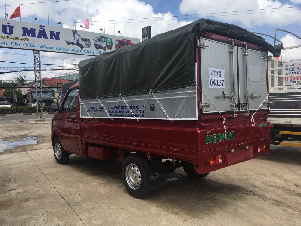 Xe tải 990Kg, Nhãn hiệu Kenbo - Chiến Thắng, thùng dài lọt lòng hàng 2m6, Giá tốt cạnh tranh 2019